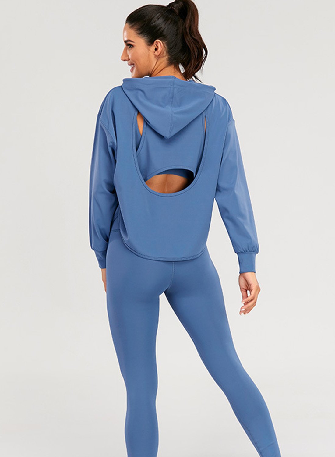 Long Sleeve Women Pocket Casual Sport Hoodie