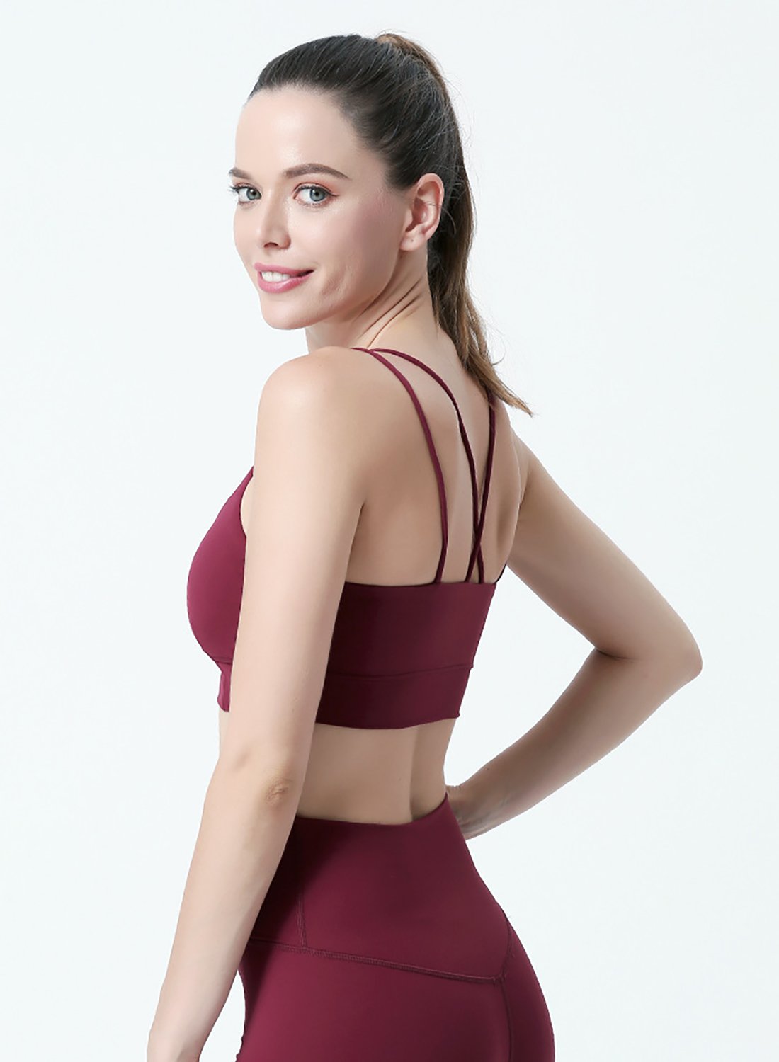 Multiple Color Women Sports Yoga Top