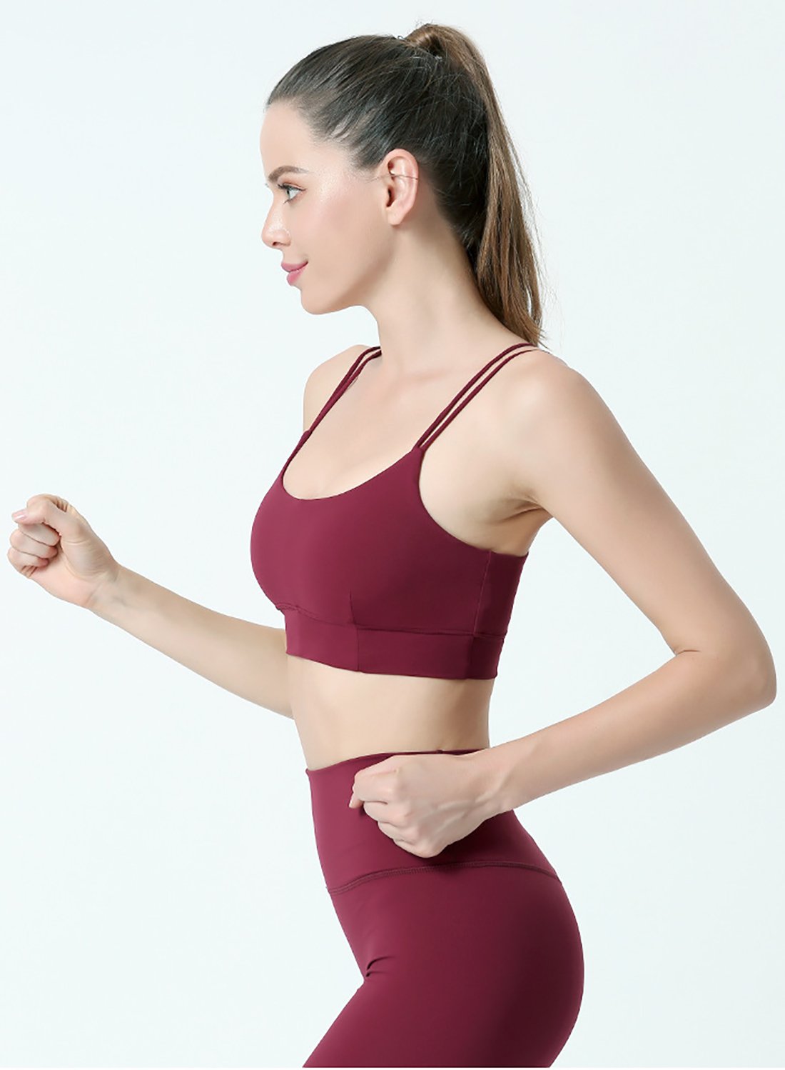 Multiple Color Women Sports Yoga Top