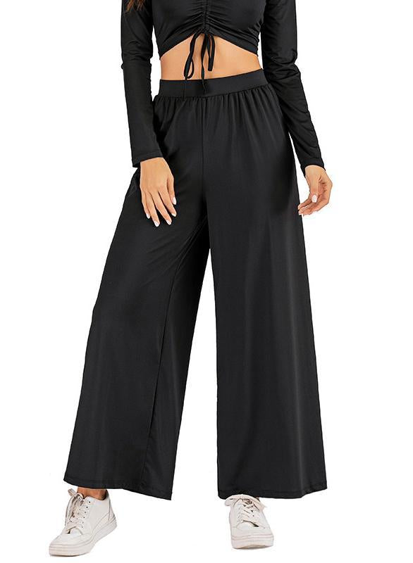 Women Solid Wideleg Casual Yoga Pant