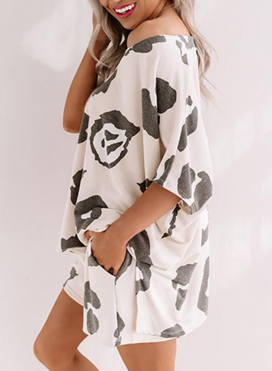 V-neck Loose Comfy Two Pieces Set