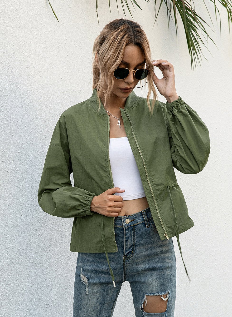 Women Body Shape Waist Tight Casual Coat