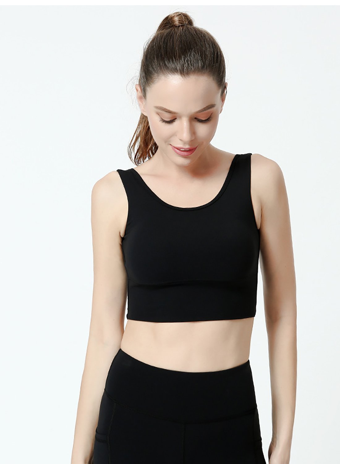 Backless Body Shaping Women Solid Sport Bra Yoga Top
