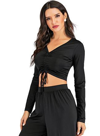 Women Casual Long Sleeve Yoga Top