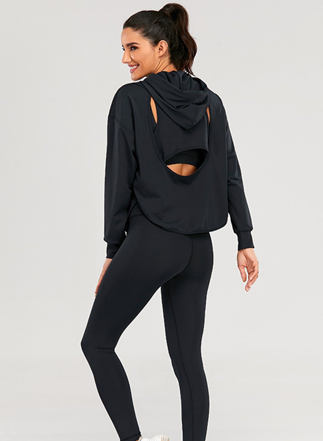 Long Sleeve Women Pocket Casual Sport Hoodie