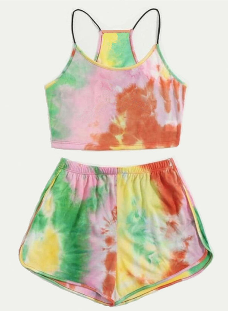 Tie-dyed Comfy Crop Top and Shorts