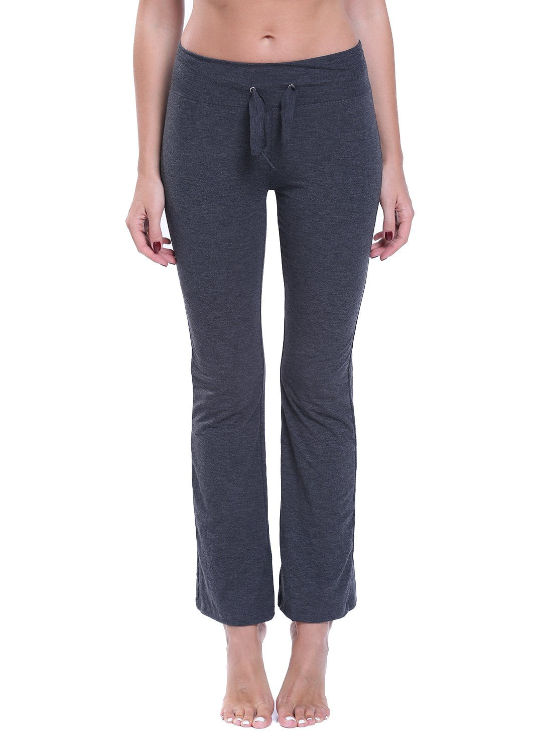 Women's Solid Color Drawstring Casual Flares