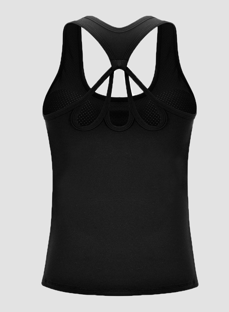 Women Special Back Cross Design Sports Tops