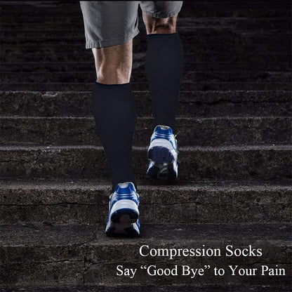FITTOO Compression Socks Medical Foot Care Sleeve for Men & Women - Copper Ankle and Arch Support, Graduated Sport Stockings, Circulation and Recovery