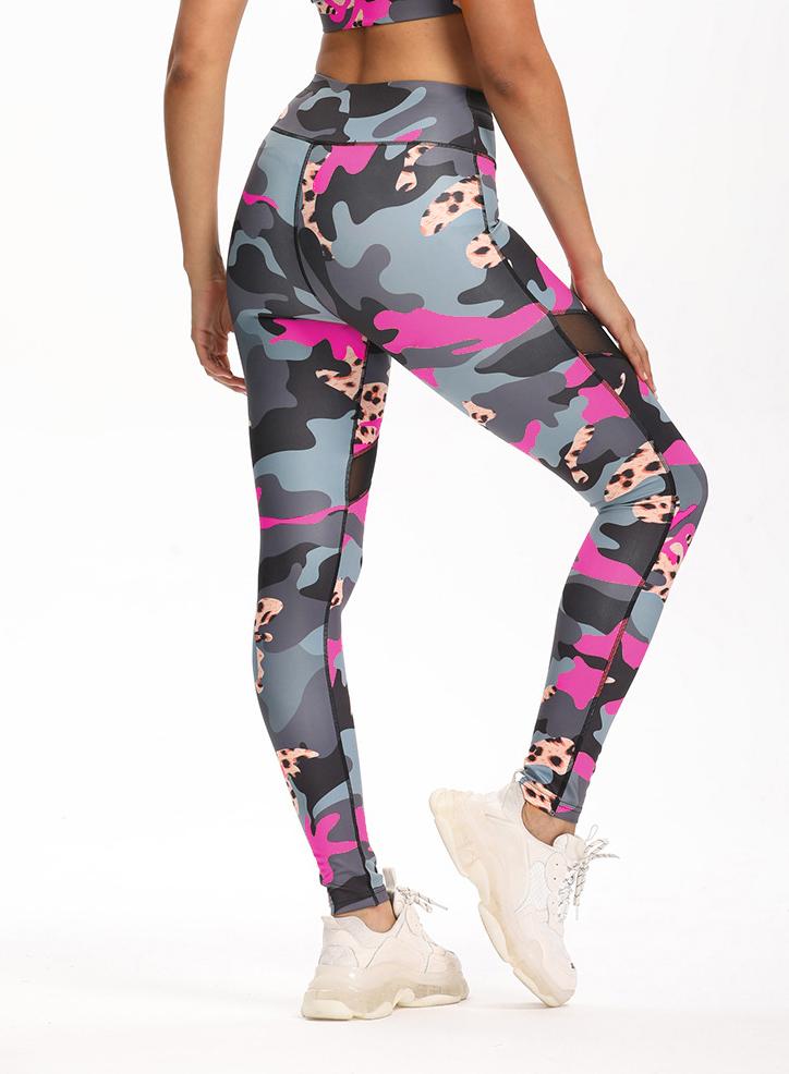 Women Camouflage Workout Fitness Sports Leggings-JustFittoo