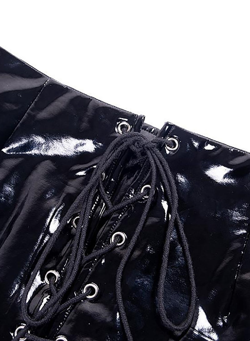 Fashion Women Sexy Slim Fit Faux Leather Shorts