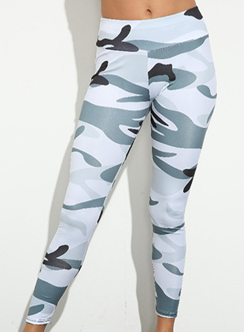Camouflage Low-intensity Exercise Leggings