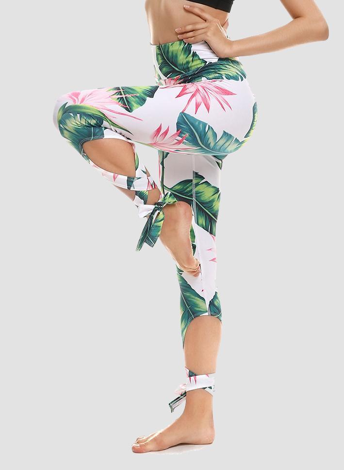 Special Nature Print Women Sport Ballet Leggings-JustFittoo