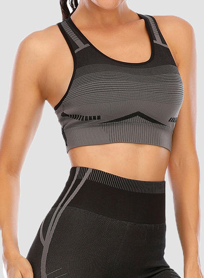 Gradient Change Women Sports Bras Seamless Tops