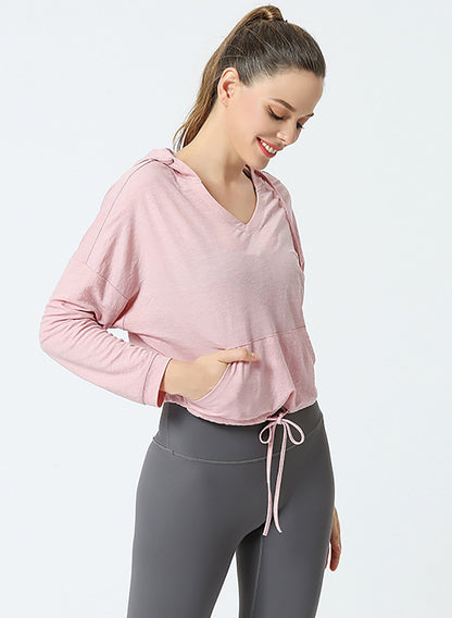 Outdoor Exercise Sports Hooded Loose Shirt