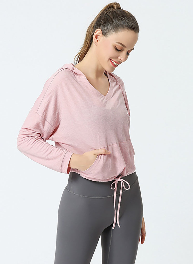 Outdoor Exercise Sports Hooded Loose Shirt