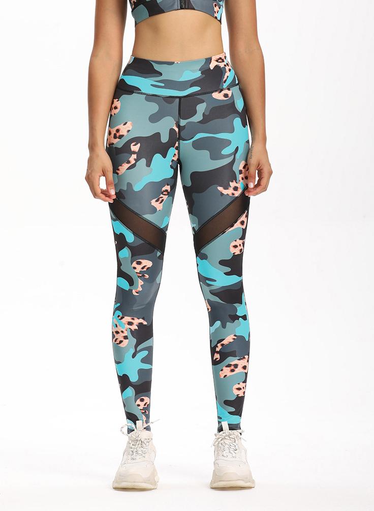 Women Camouflage Workout Fitness Sports Leggings-JustFittoo