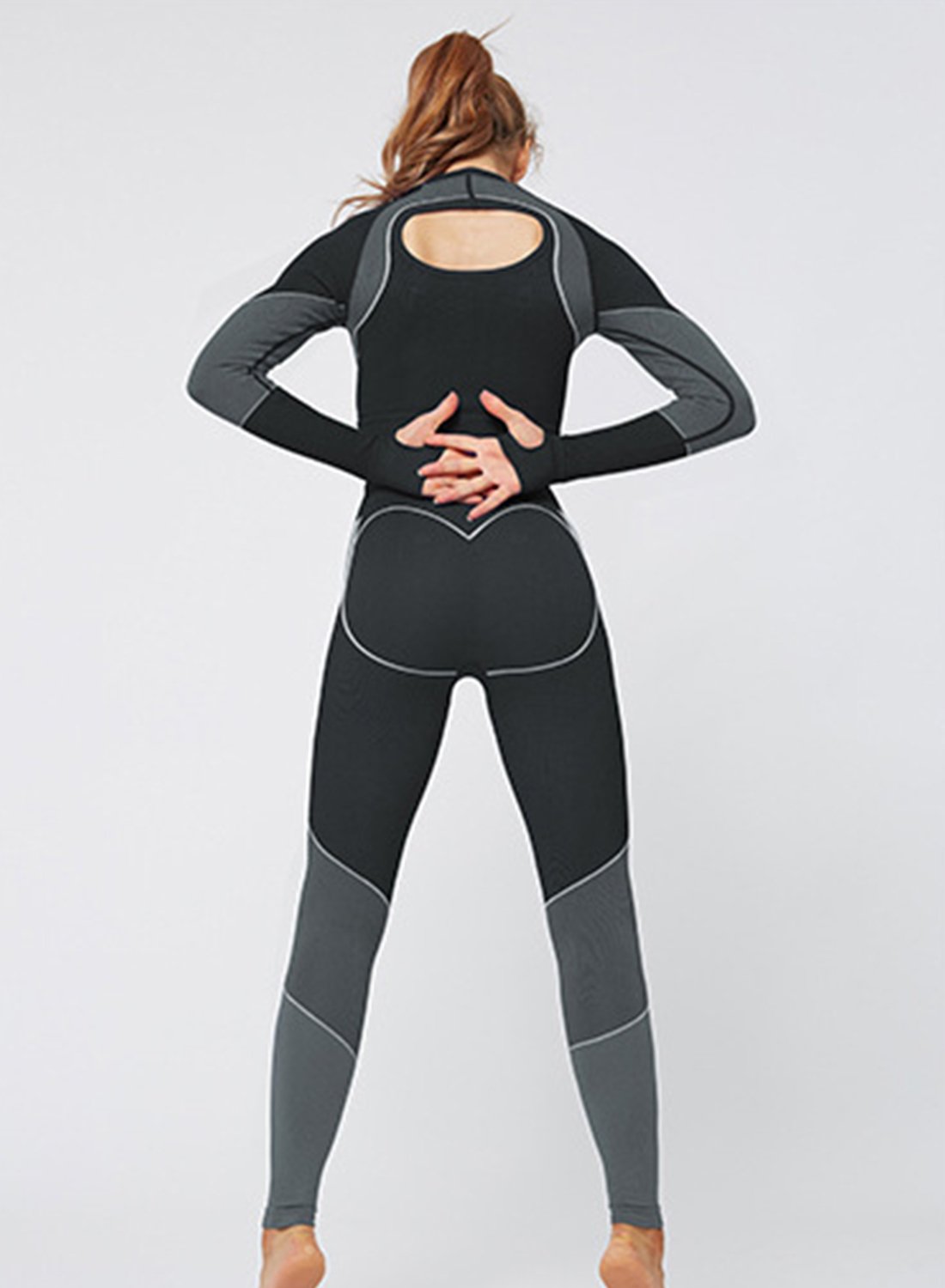 Body Shaping Seamless Long Sleeve Sport Top and Legging-JustFittoo