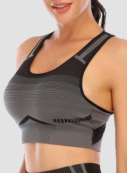 Gradient Change Women Sports Bras Seamless Tops