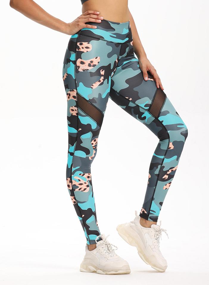 Women Camouflage Workout Fitness Sports Leggings-JustFittoo