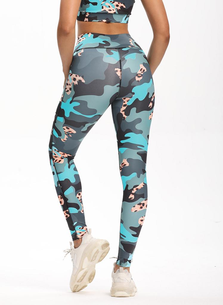 Women Camouflage Workout Fitness Sports Leggings-JustFittoo