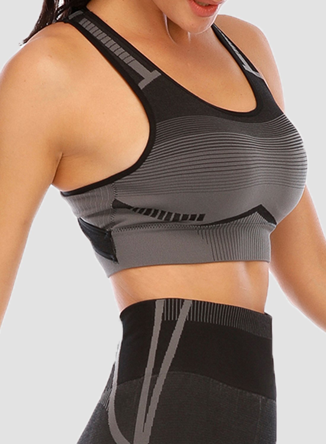 Gradient Change Women Sports Bras Seamless Tops