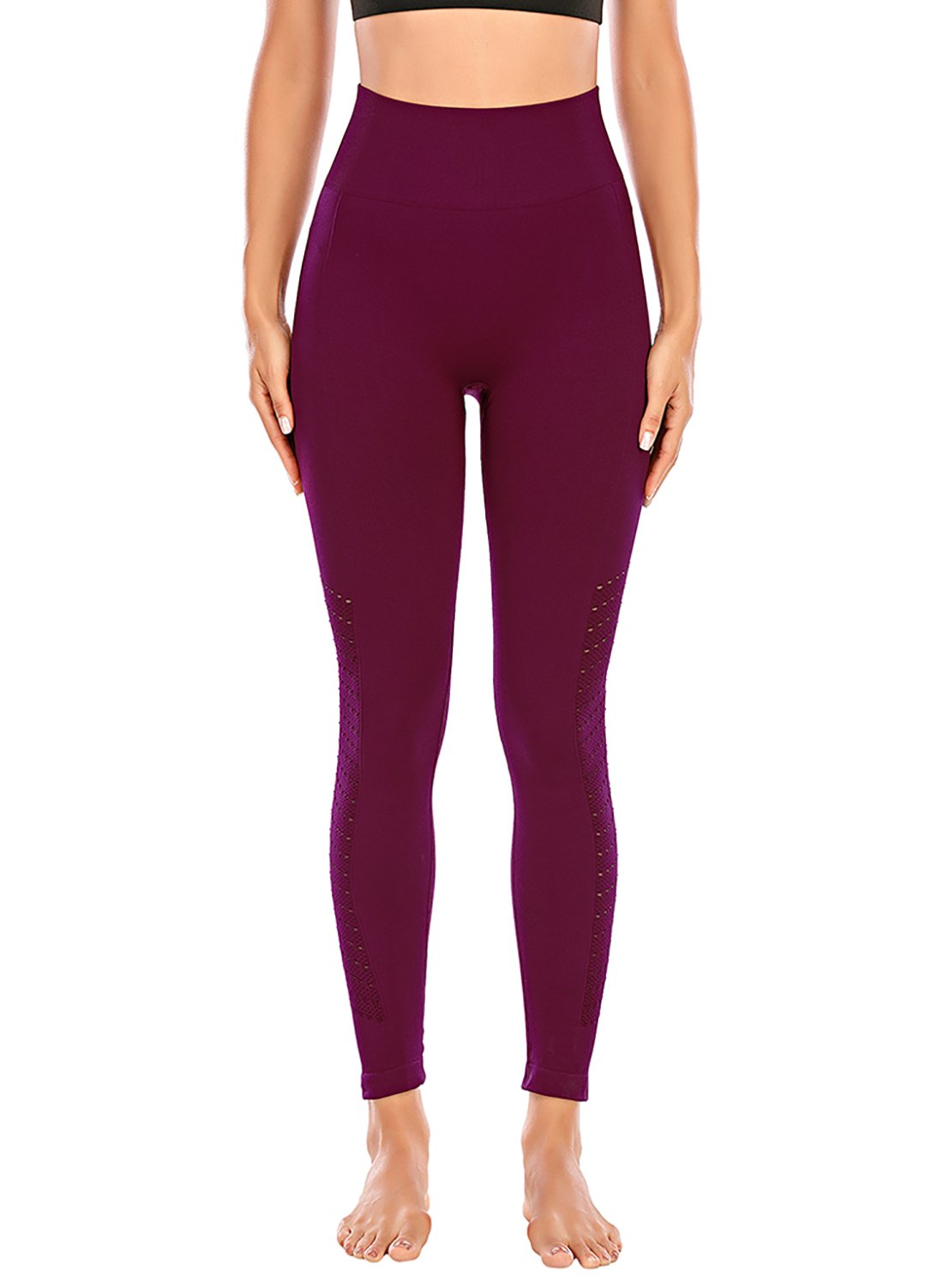 High Waist Seamless Workout Yoga Fitness Leggings-JustFittoo