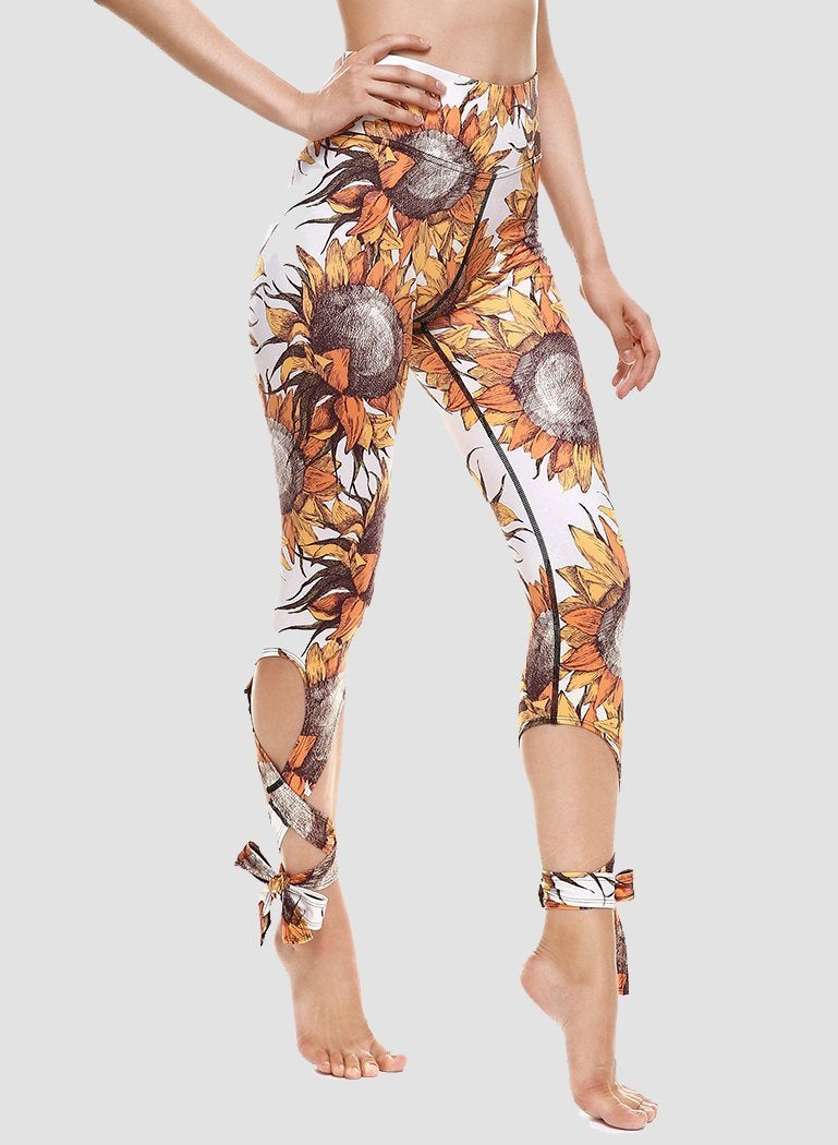 Special Nature Print Women Sport Ballet Leggings-JustFittoo