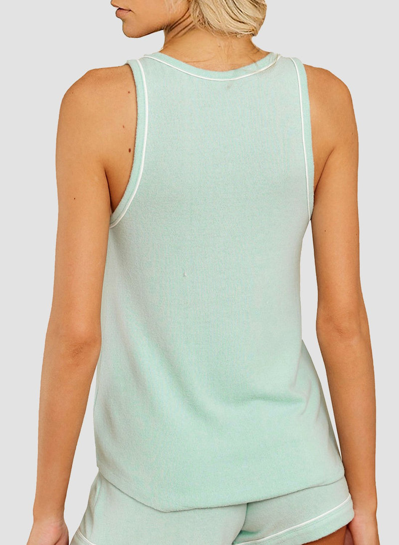 V-neck Comfy Breathable Vest and Shorts