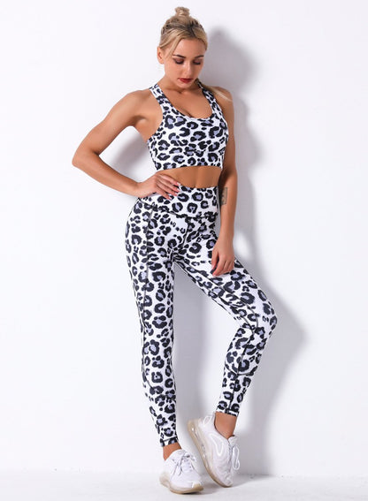 Breathable Print Women 2PCS Sport Bra and Legging-JustFittoo