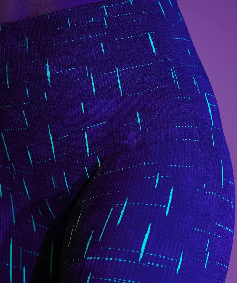 Luminous Night Glow Women Two Piece Sports Bra and Legging