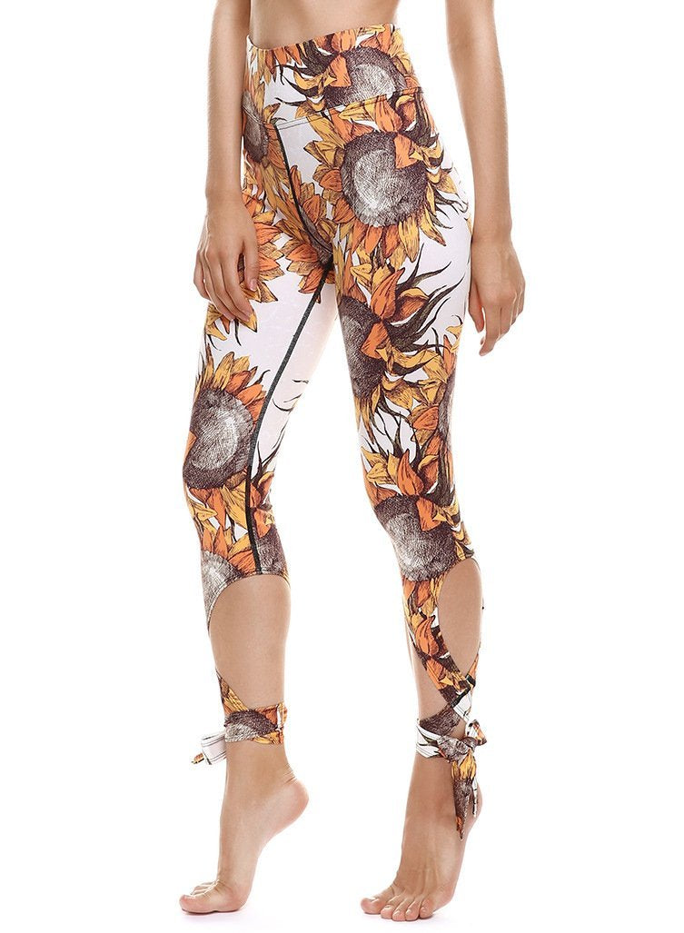 Special Nature Print Women Sport Ballet Leggings-JustFittoo