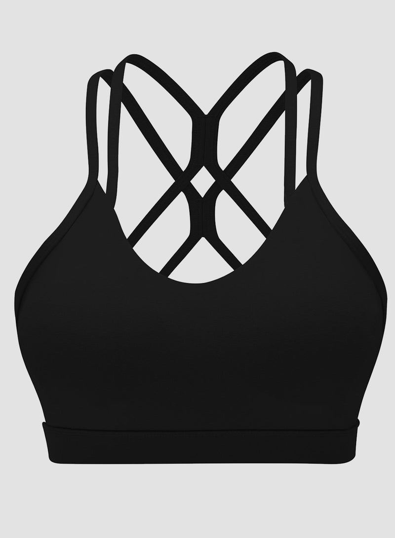 Body Shape Criss-cross Spaghetti Strap Bra