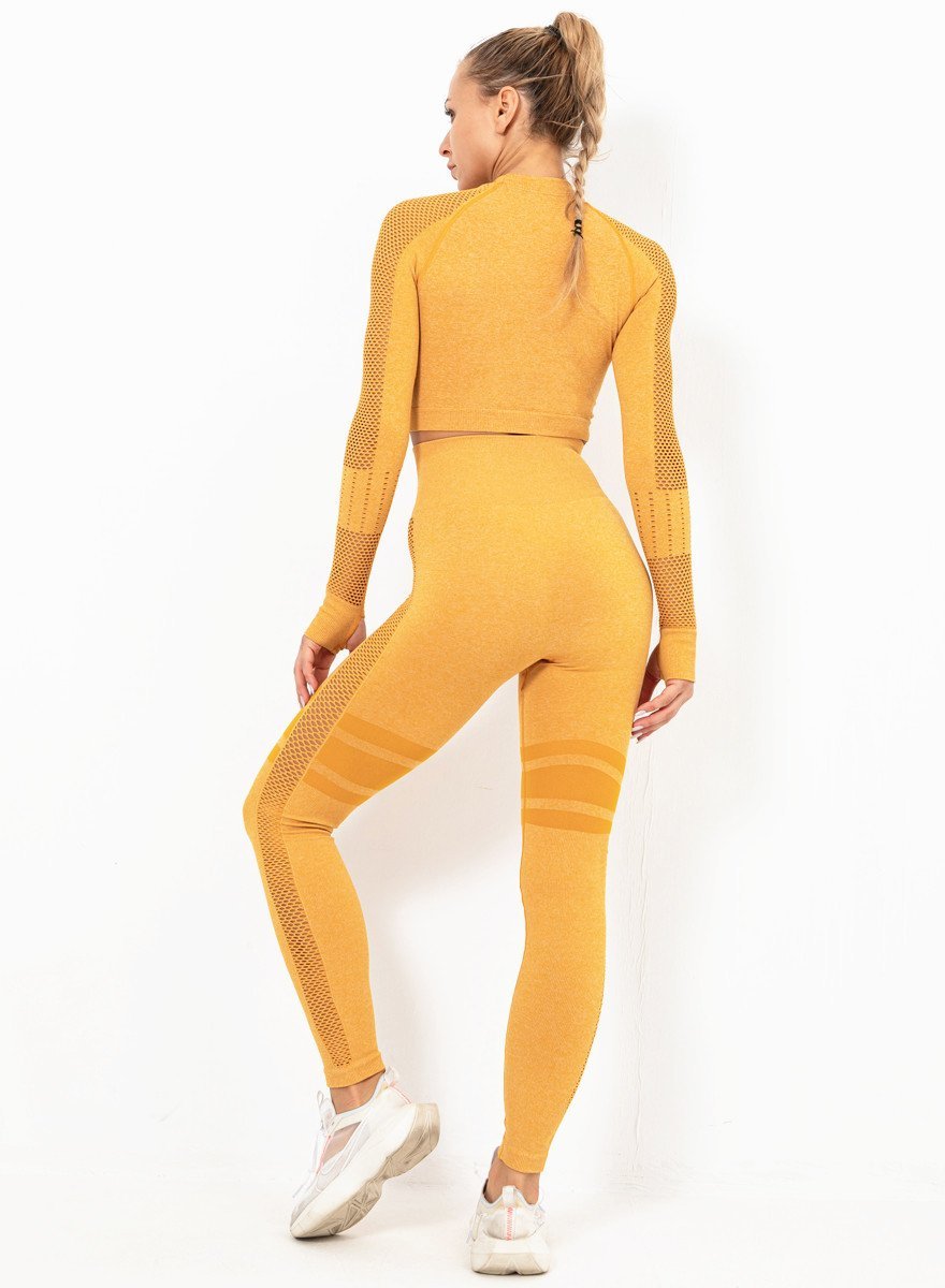Women Long Sleeve Fitness Top and Legging-JustFittoo