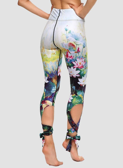 Special Nature Print Women Sport Ballet Leggings-JustFittoo