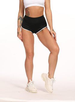 Solid Scrunched Women Sports Tight Shorts