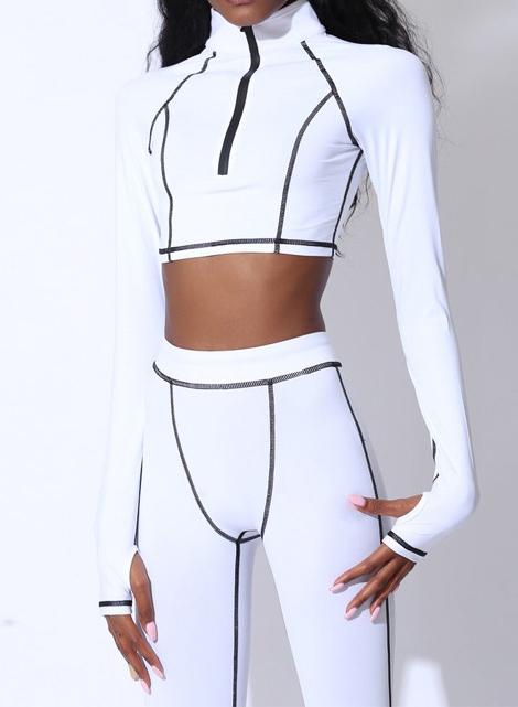 Long Sleeve Tight Sports Top and Legging