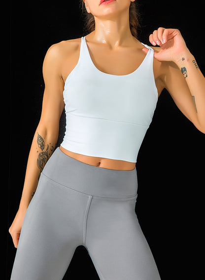 Spaghetti Strap Low-intensity Sports Bra