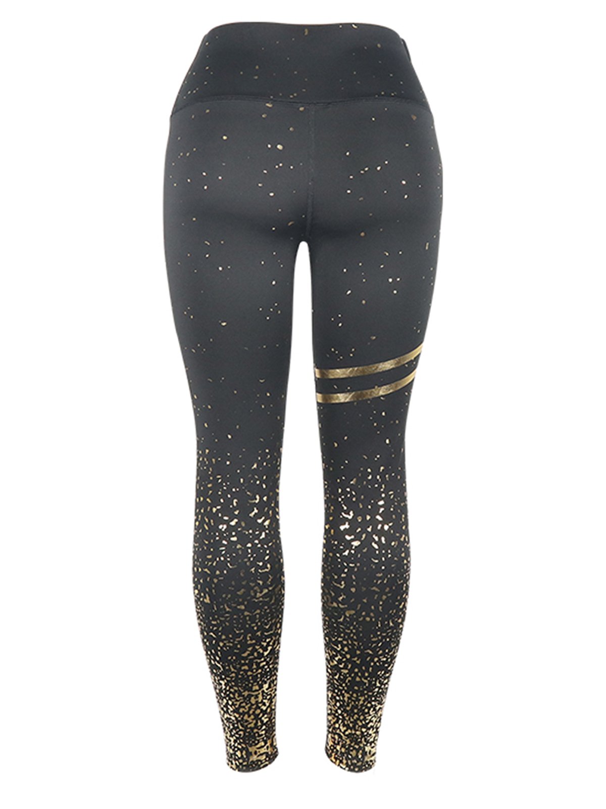 Bronzing High Waist Tummy Control Leggings-JustFittoo