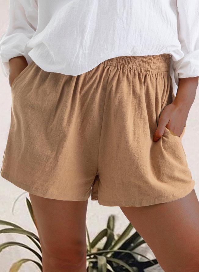 Soft Women Cotton Casual Summer Shorts