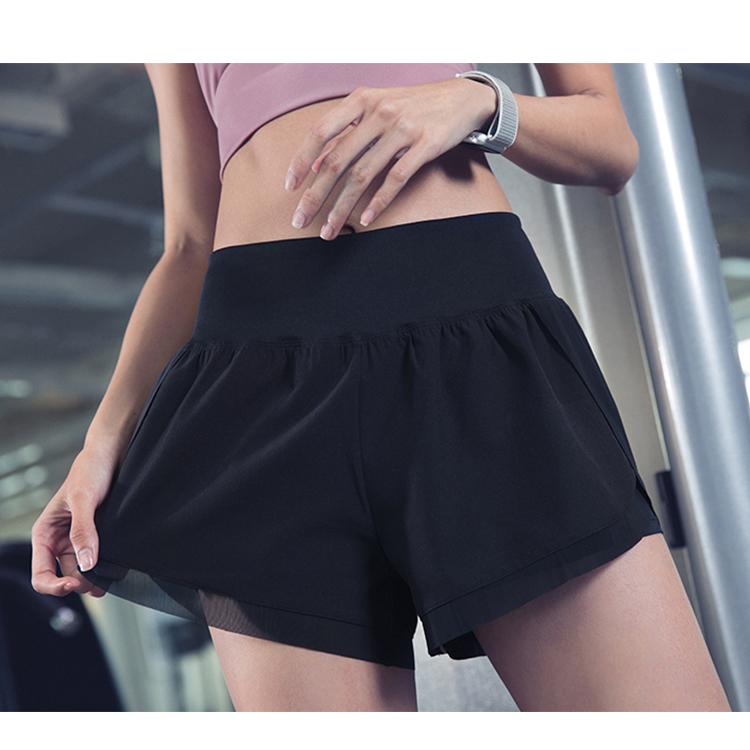 Quick Dry Faux Two-piece Sports Security Shorts