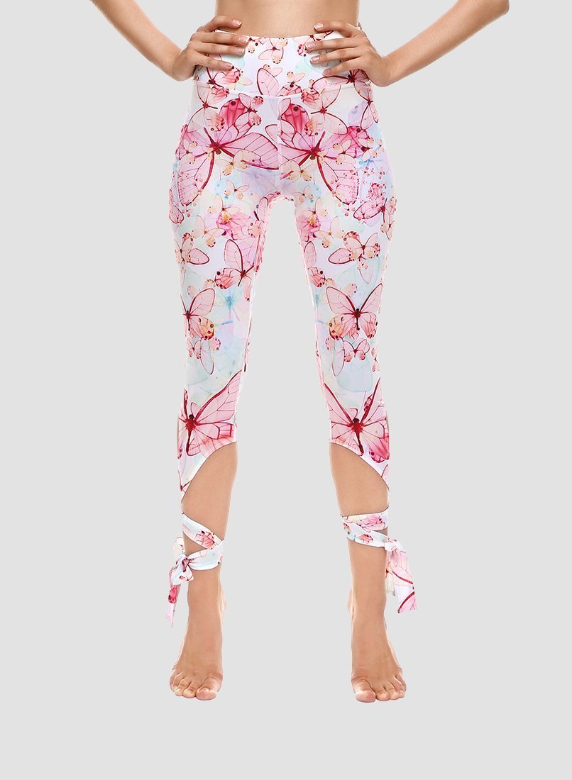 Special Nature Print Women Sport Ballet Leggings-JustFittoo