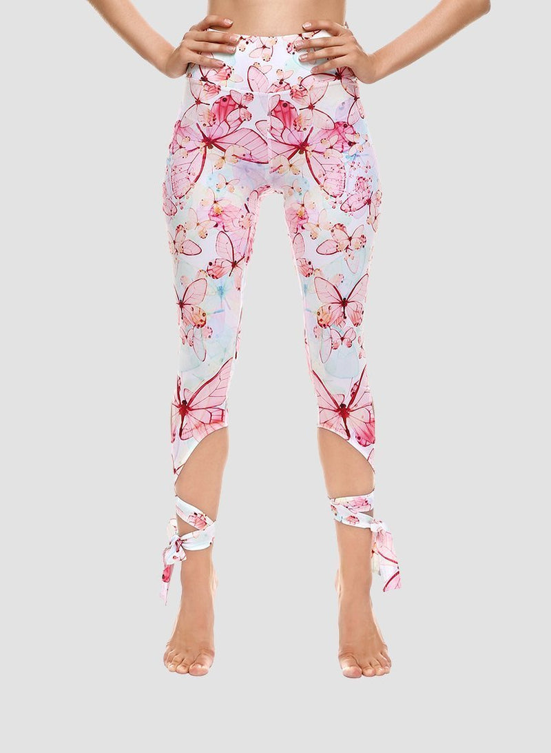 Special Nature Print Women Sport Ballet Leggings-JustFittoo