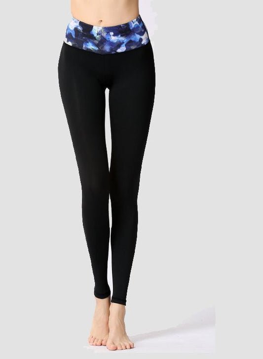Solid Color Women Black Sports Leggings