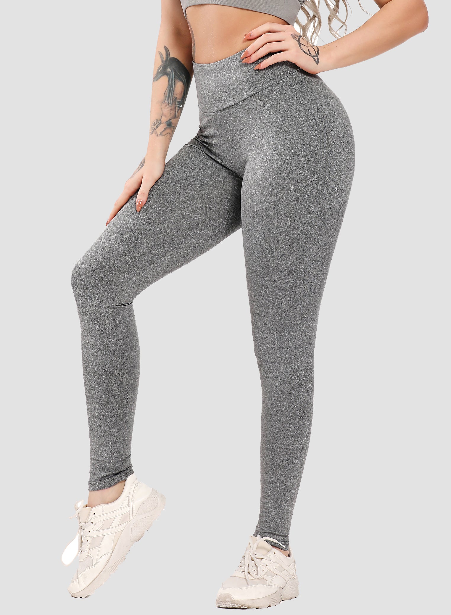 Scrunch Booty High Elastic Ultra Comfy Leggings-JustFittoo