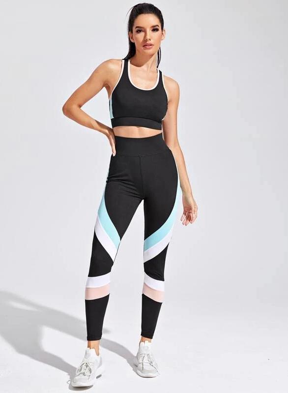Body Shaping Women Running Sports Bra and Legging Sets-JustFittoo