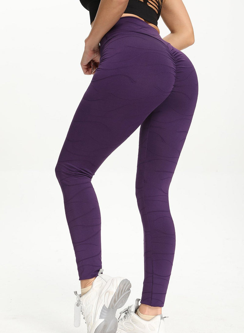 High Waist Squat Proof Ruched Women Gym Sport Legging-JustFittoo
