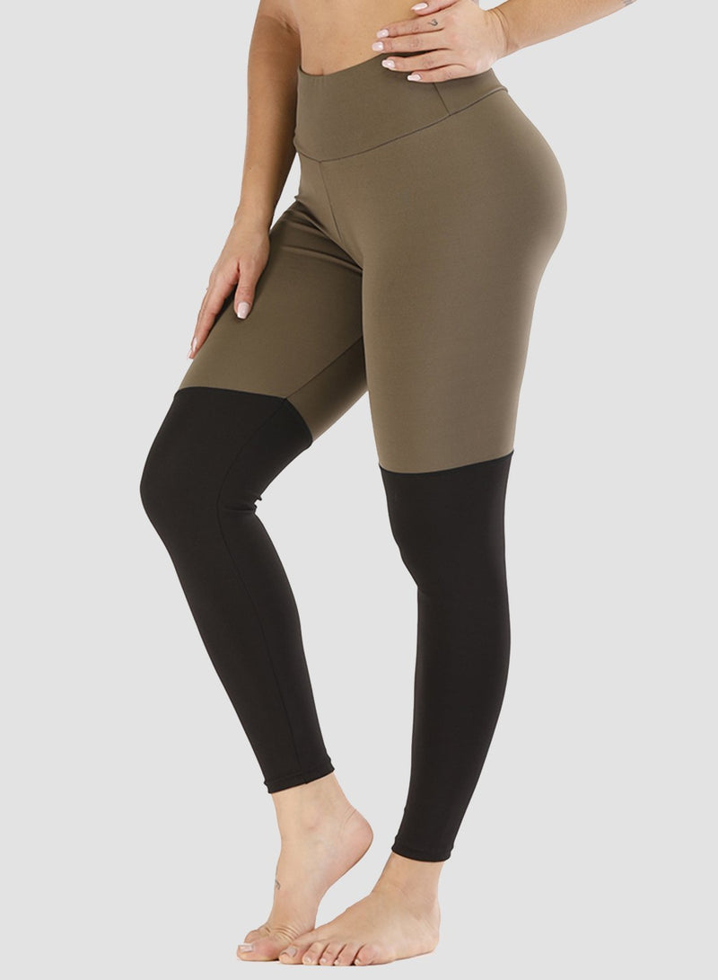 Two-tone Butt Lifting Tight Fit Leggings