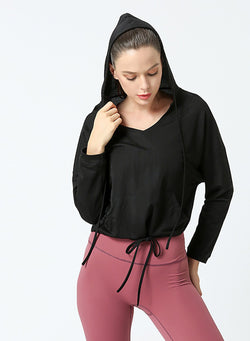 Outdoor Exercise Sports Hooded Loose Shirt