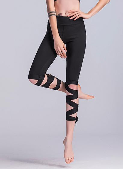 Breathable Stripe Ballet Design Women Sports Legging-JustFittoo